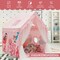 Kids Indoor Playhouse Tent with Removable and Comfortable Cotton Mat and Mesh Curtains